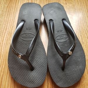 Havaianas Black flip flops 7/8